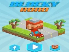 Blocky Road Runner Game 2D